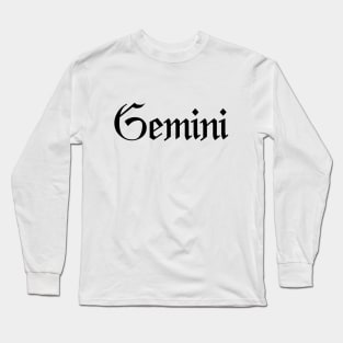 Gemini zodiac sign Long Sleeve T-Shirt